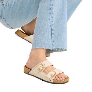 Rothy’s Buckle Slides sea salt 5.5 like new